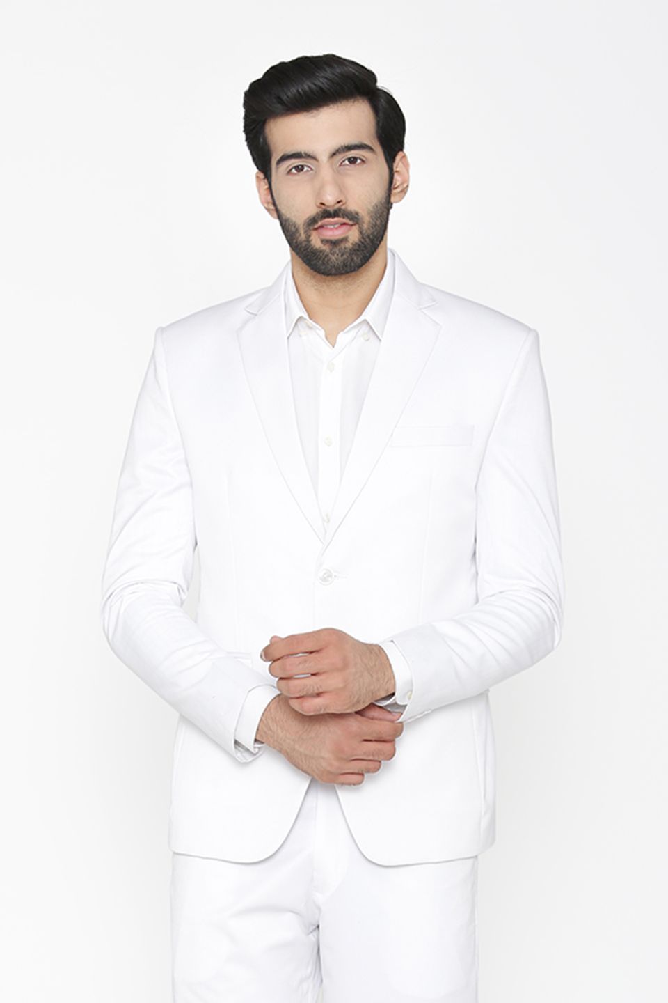 Wintage Men's Polyester Cotton Festive and Casual Blazer Coat