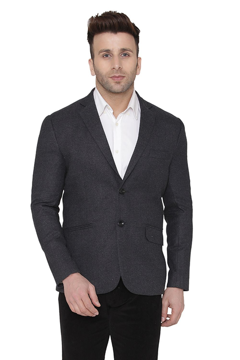 Grey wool blazer store mens