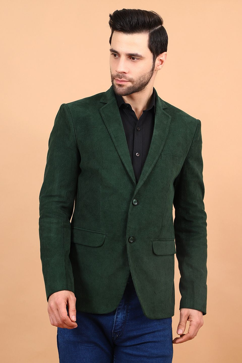 Green corduroy blazer hotsell