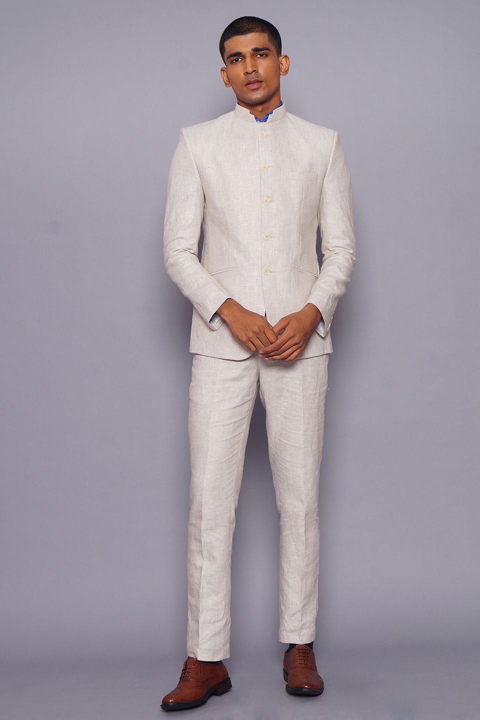 Buy Wintage Men's Pure Linen Suit online - Main Image