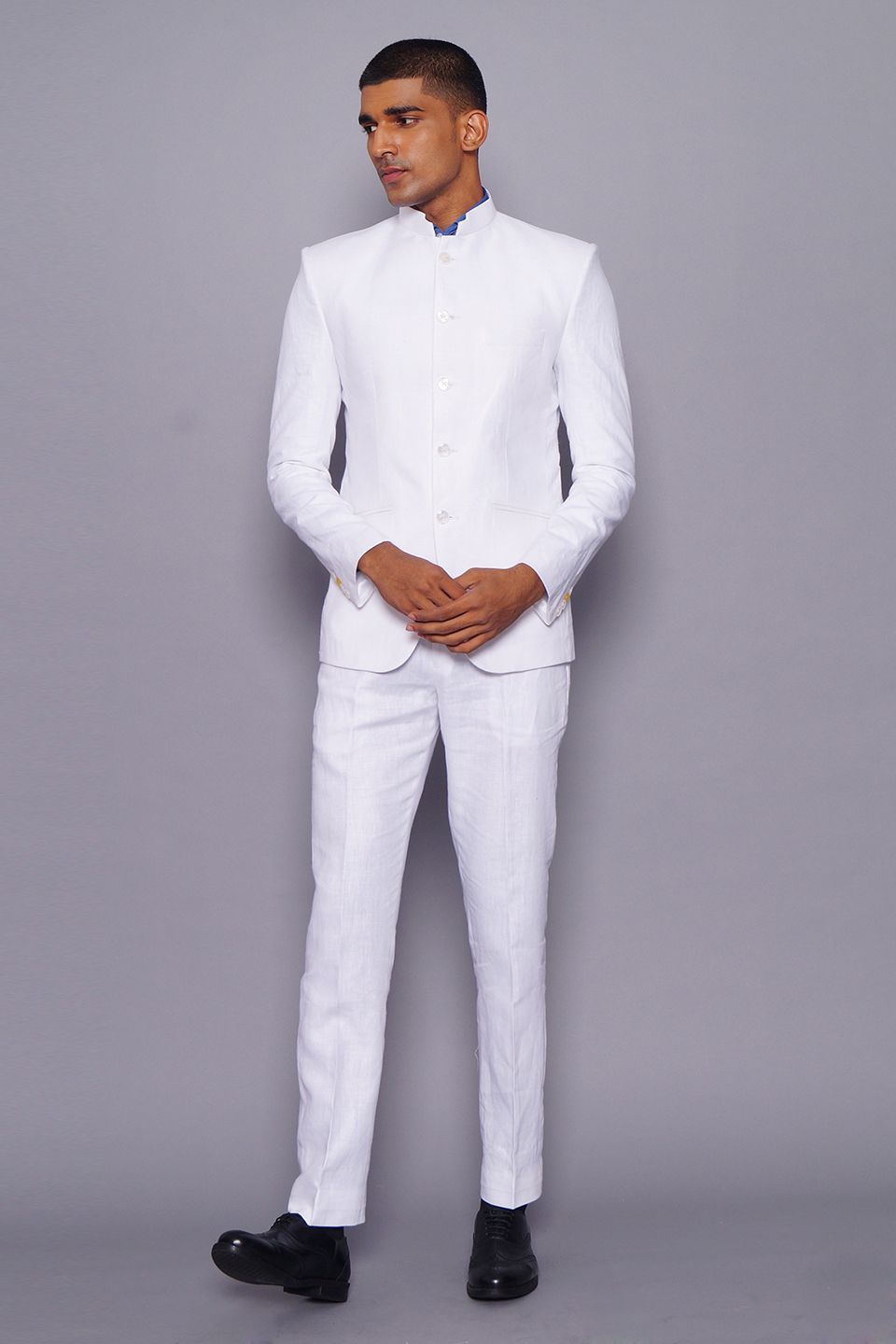Buy Wintage Men's Pure Linen White Suit online