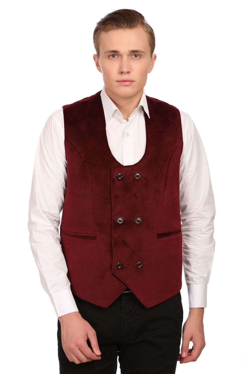 Maroon color waistcoat best sale