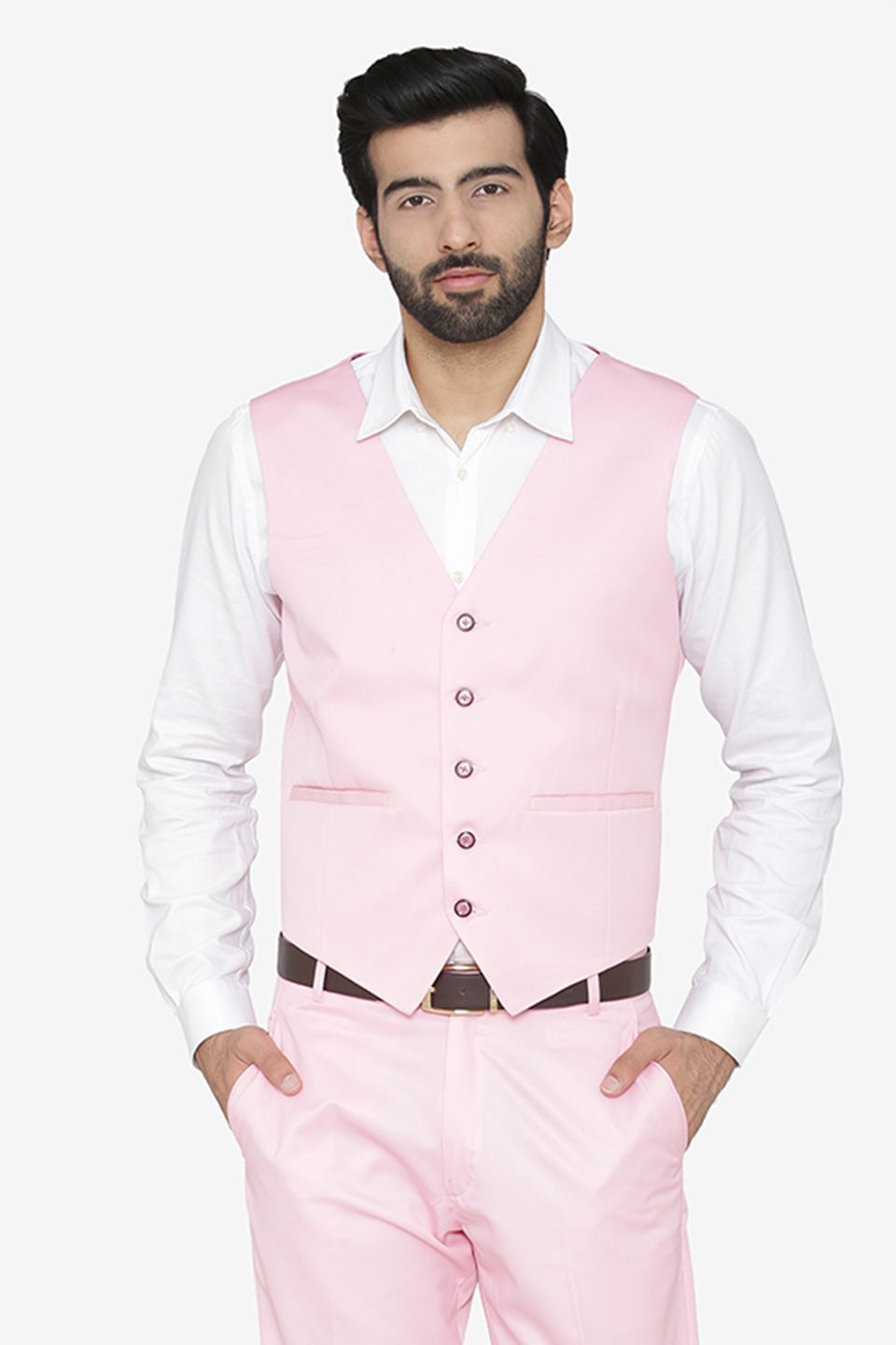 Wintage Men s Polyester Cotton Festive and Casual Vest Waistcoat