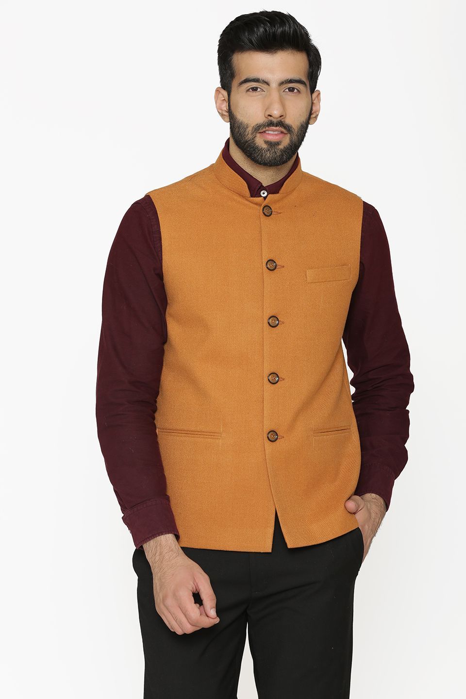Modi jacket orange colour discount