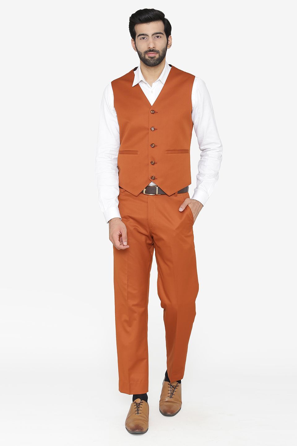Orange vest mens discount