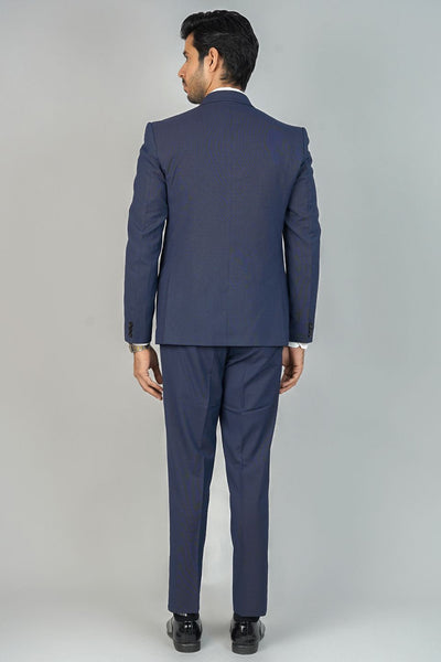 Poly Viscose Blue 2 PC Suit