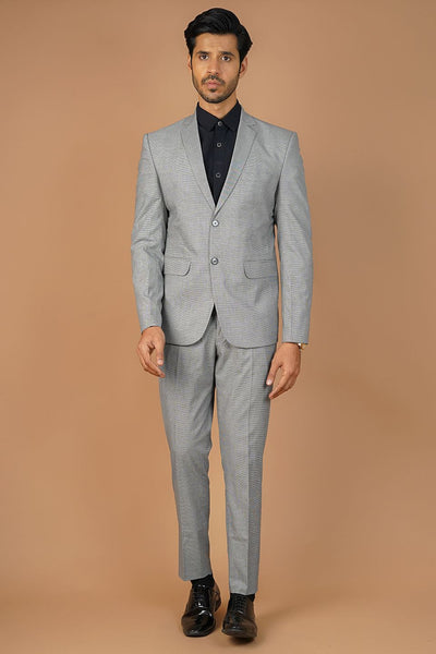 Poly Viscose Grey 2 PC Suit