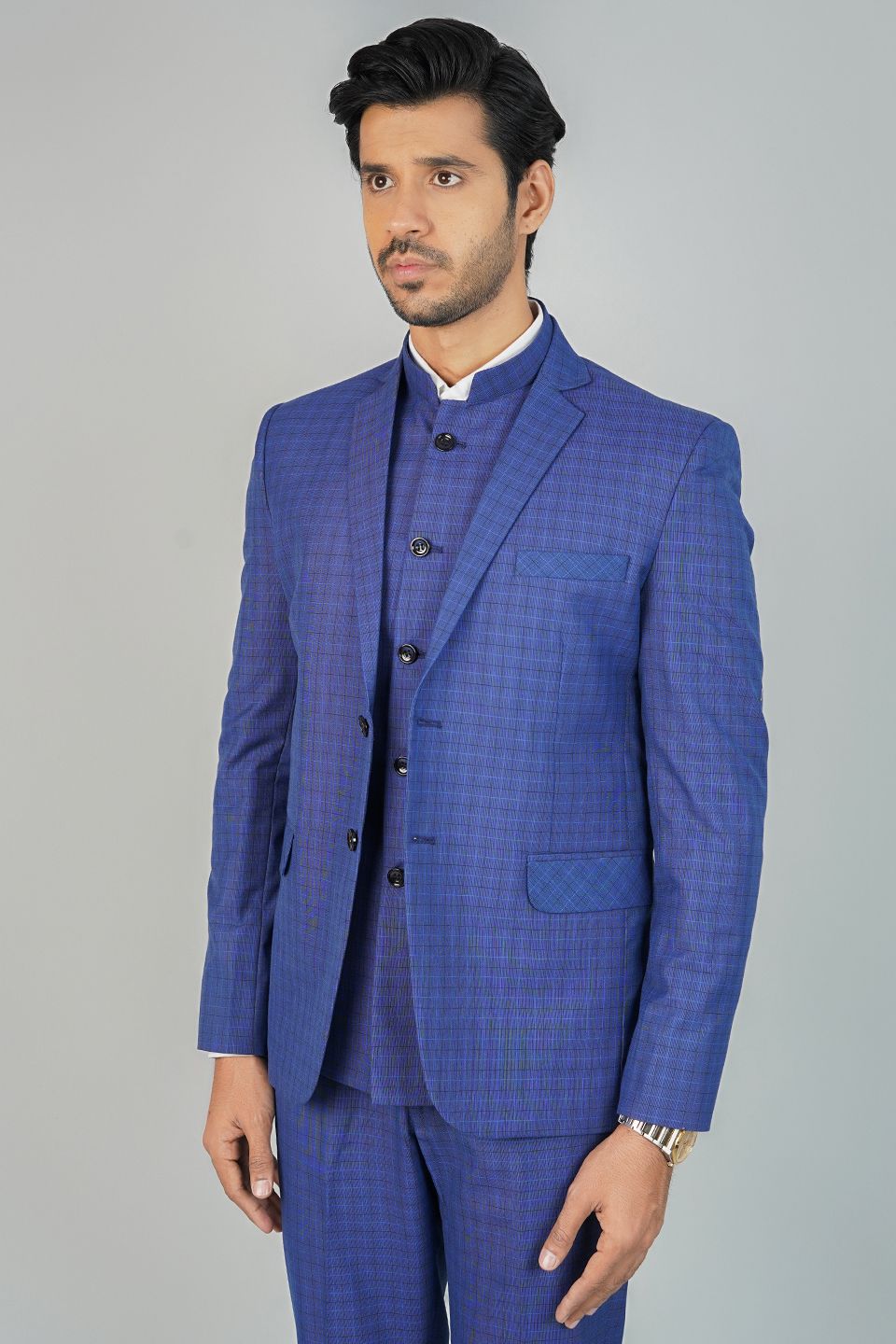 sachin and babi light blue dress Raymond Suits main image 0