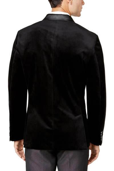 Gold Embroidered Black Tuxedo Blazer