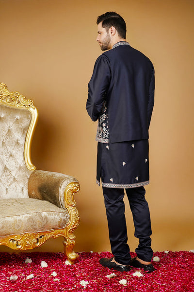 Rayon Emrbroidery Black 1 Kurta Set