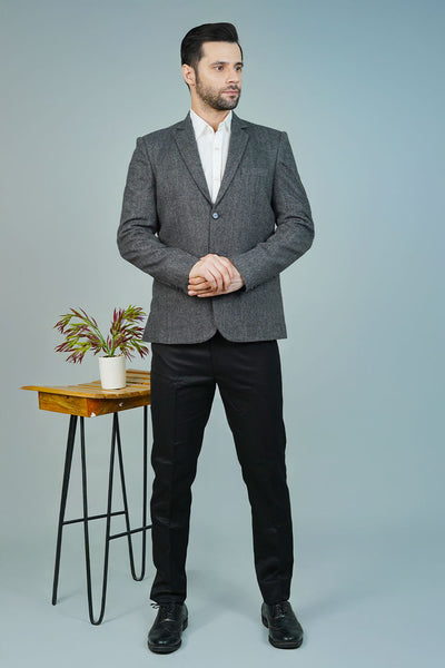 Wool Gray Bandhgala