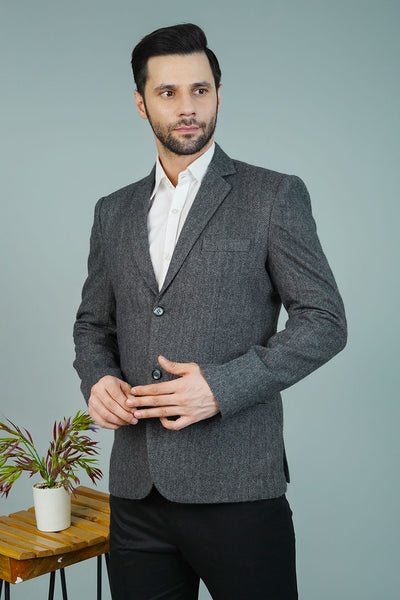 Wool Gray Bandhgala