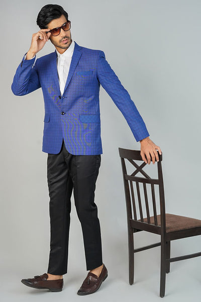 Poly Viscose Blue Blazer