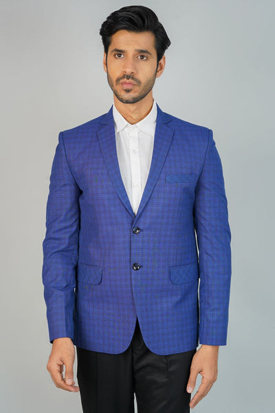 Poly Viscose Blue Blazer