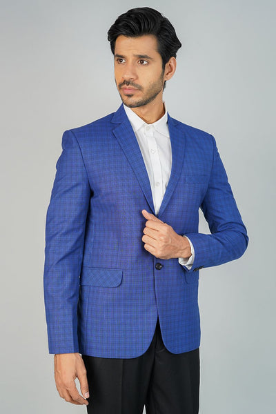 Poly Viscose Blue Blazer