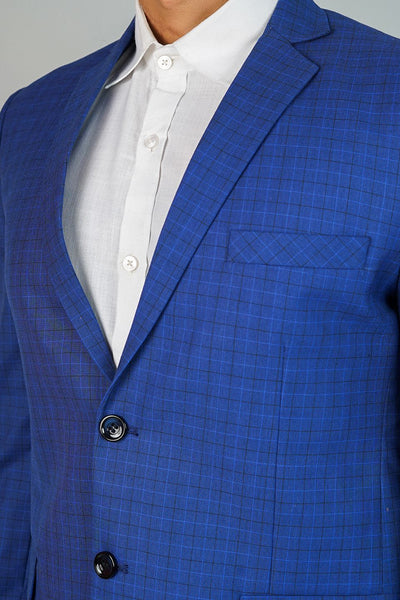 Poly Viscose Blue Blazer