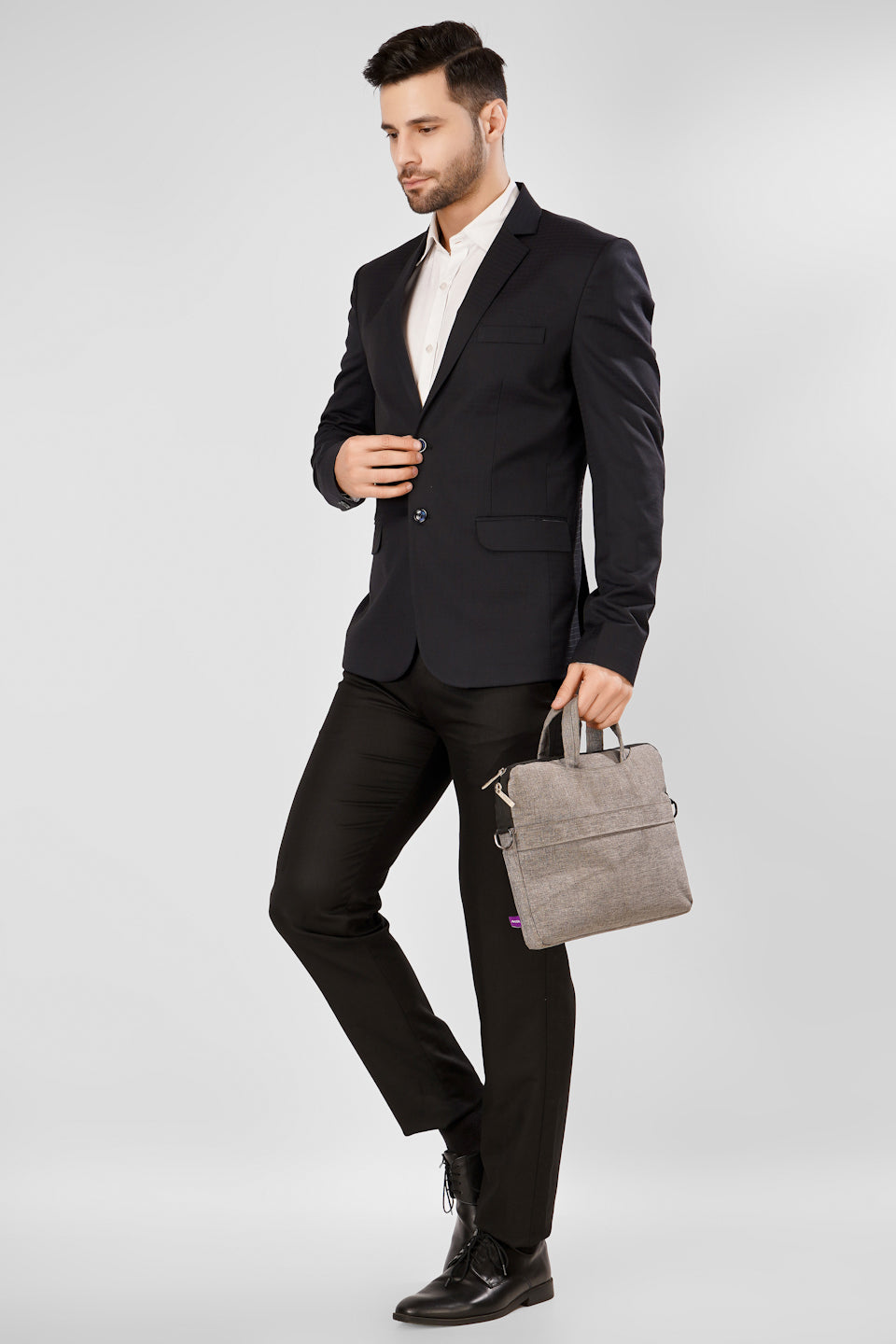 Poly Viscose Black Blazer