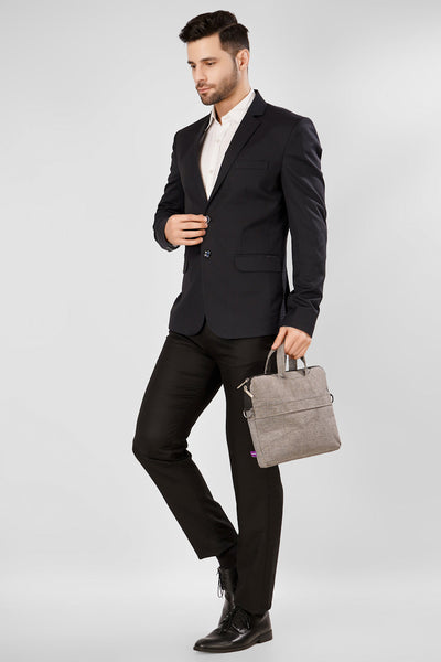 Poly Viscose Black Blazer