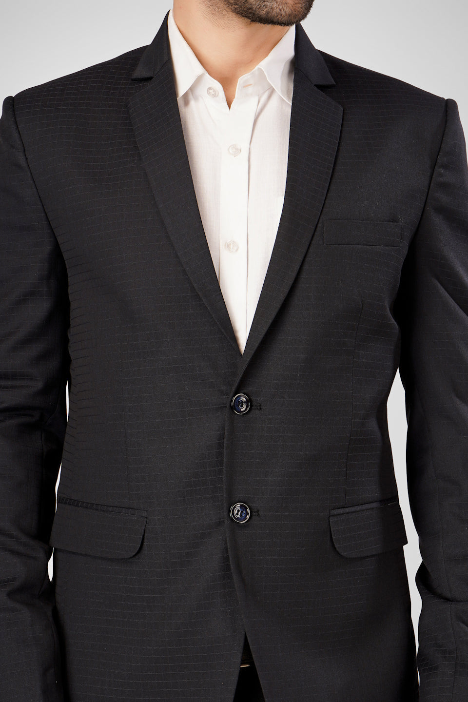 Poly Viscose Black Blazer