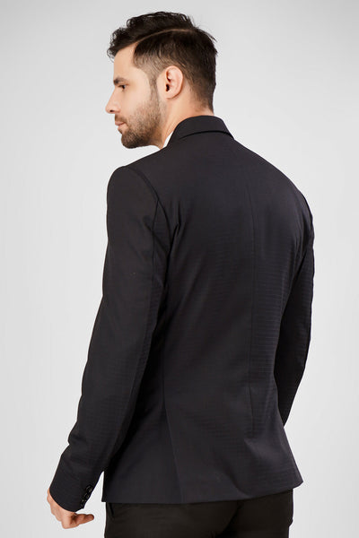 Poly Viscose Black Blazer