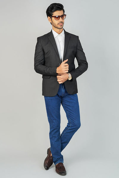 Poly Viscose Black Blazer