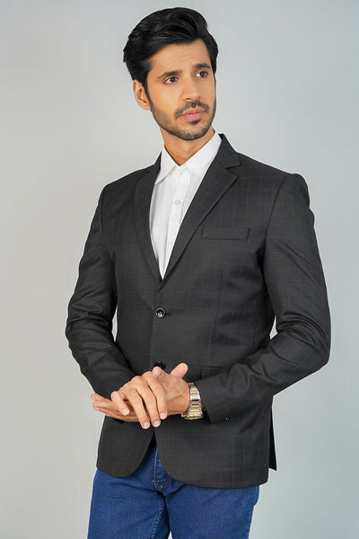 Poly Viscose Black Blazer