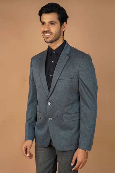Poly Licra Green Blazer