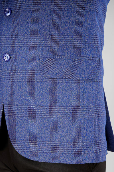 Tweed Check Blue Blazer