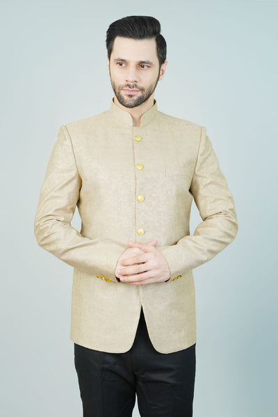 Rayon Beige Bandhgala