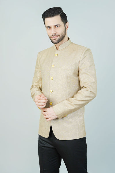 Rayon Beige Bandhgala