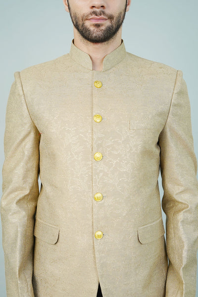 Rayon Beige Bandhgala