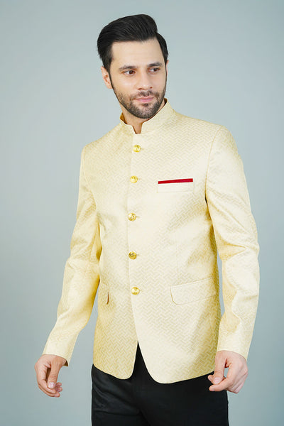 Rayon Beige Bandhgala