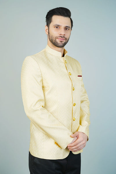 Rayon Beige Bandhgala