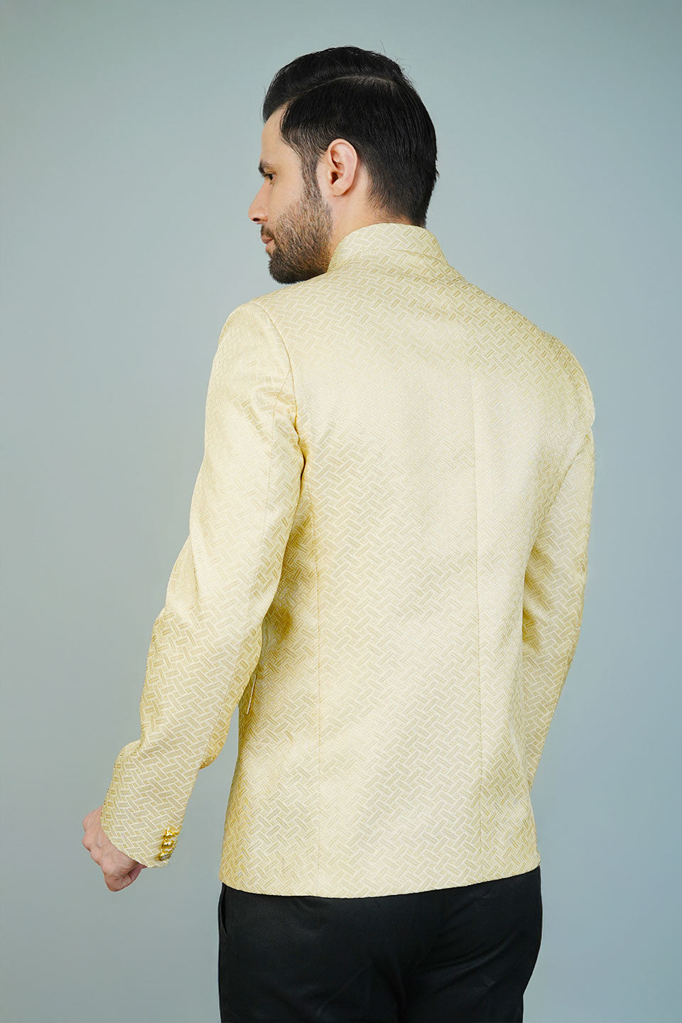Rayon Beige Bandhgala