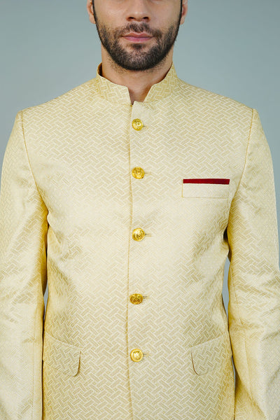 Rayon Beige Bandhgala