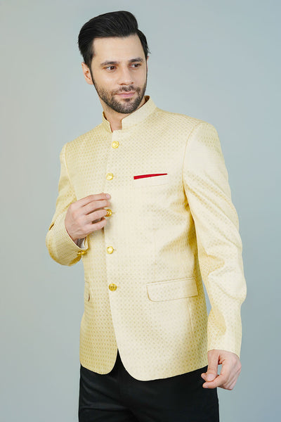 Rayon Beige Bandhgala
