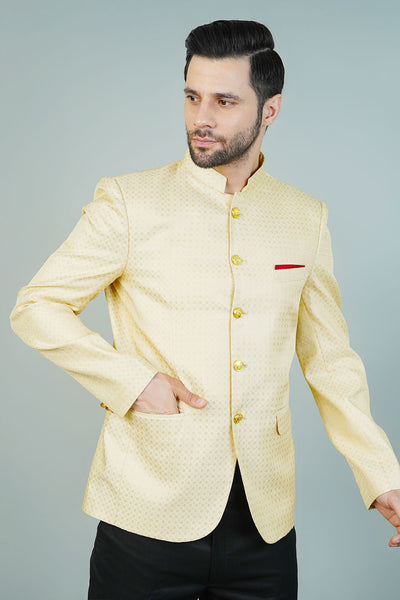 Rayon Beige Bandhgala