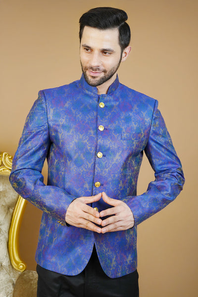 Rayon Blue Bandhgala