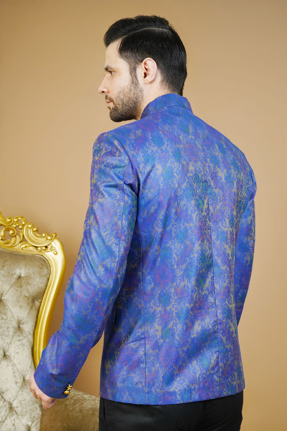 Rayon Blue Bandhgala