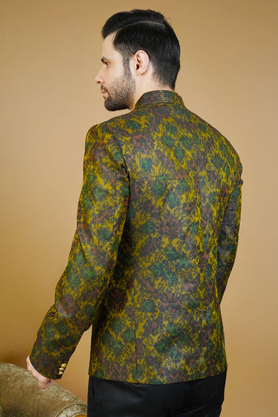 Rayon Green Bandhgala