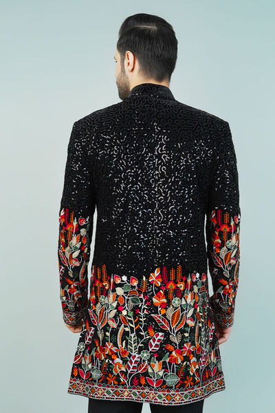 Rayon Black Bandhgala