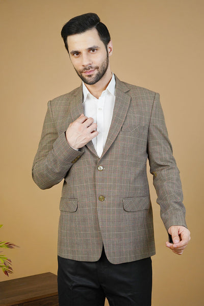 Wool Brown Blazers