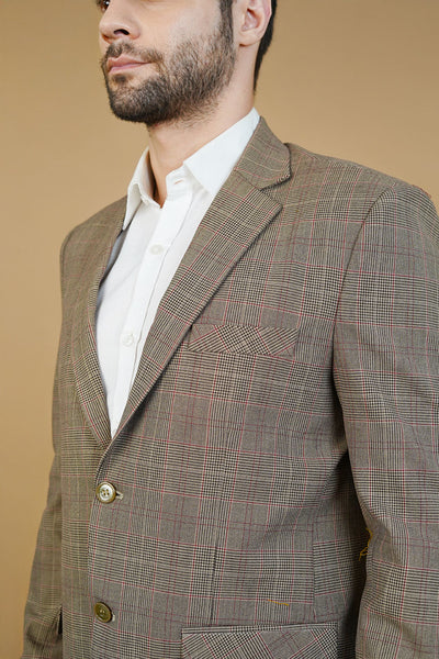 Wool Brown Blazers
