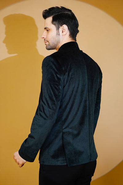 Velvet Black Bandhgala