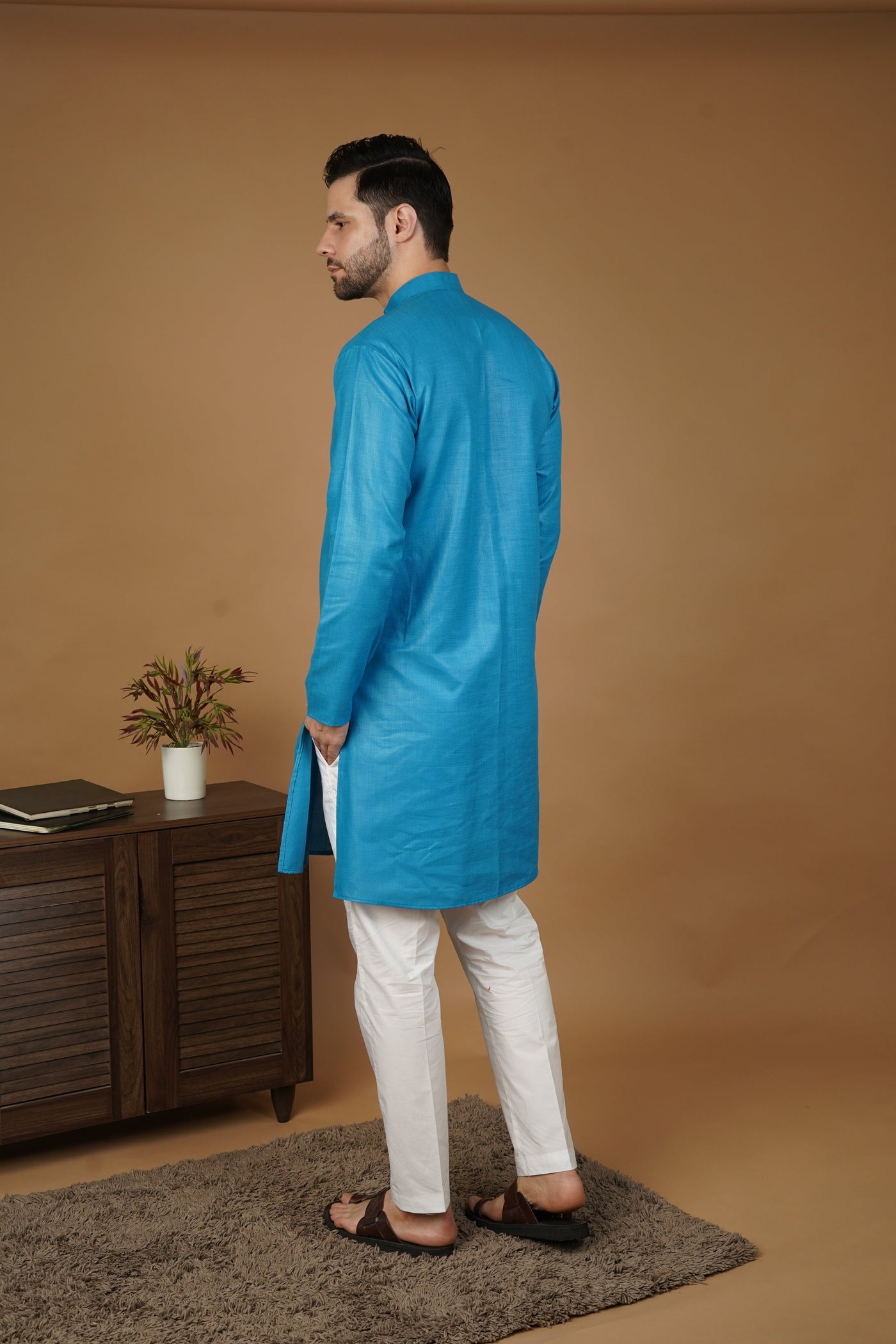 Ruby Silk Embroidery Green Kurta