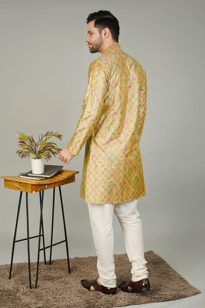 Banarasi Cotton Gold  Kurta