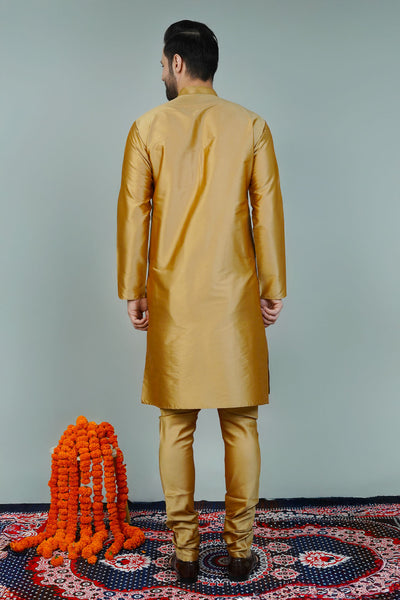 Silk Gold Long Kurtas