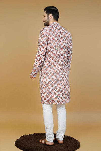Cotton Brown Long Kurtas