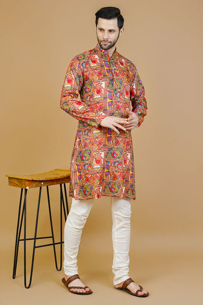 Cotton Multicolor Long Kurtas