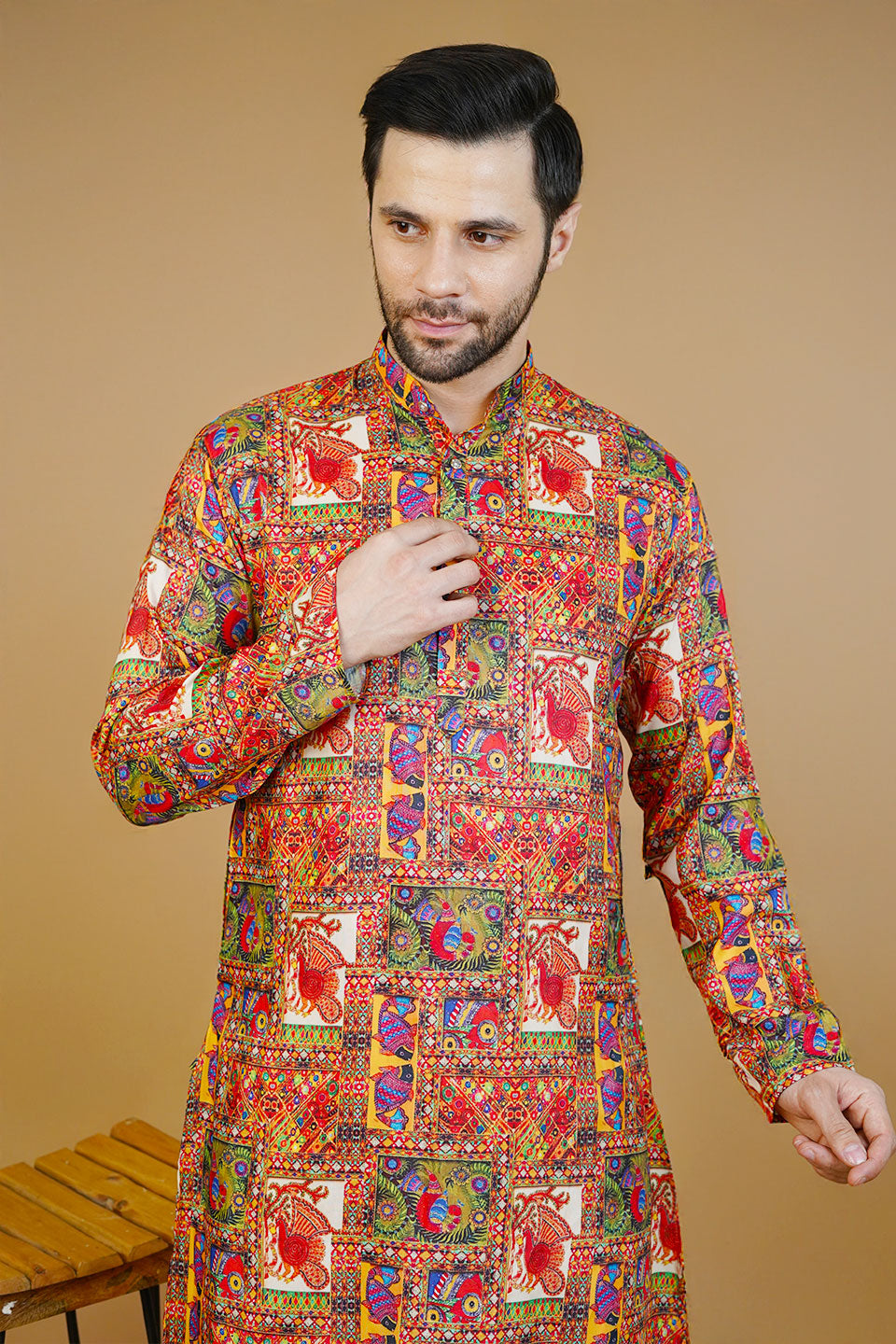 Cotton Multicolor Long Kurtas